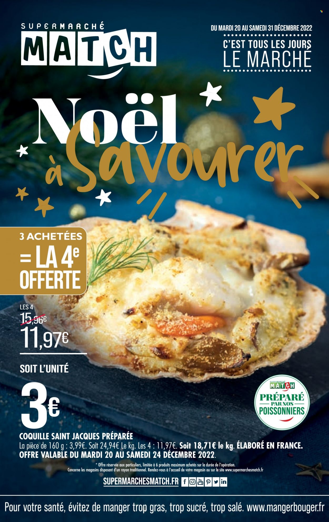 Catalogue Supermarché Match - 20/12/2022 - 31/12/2022. Page 1