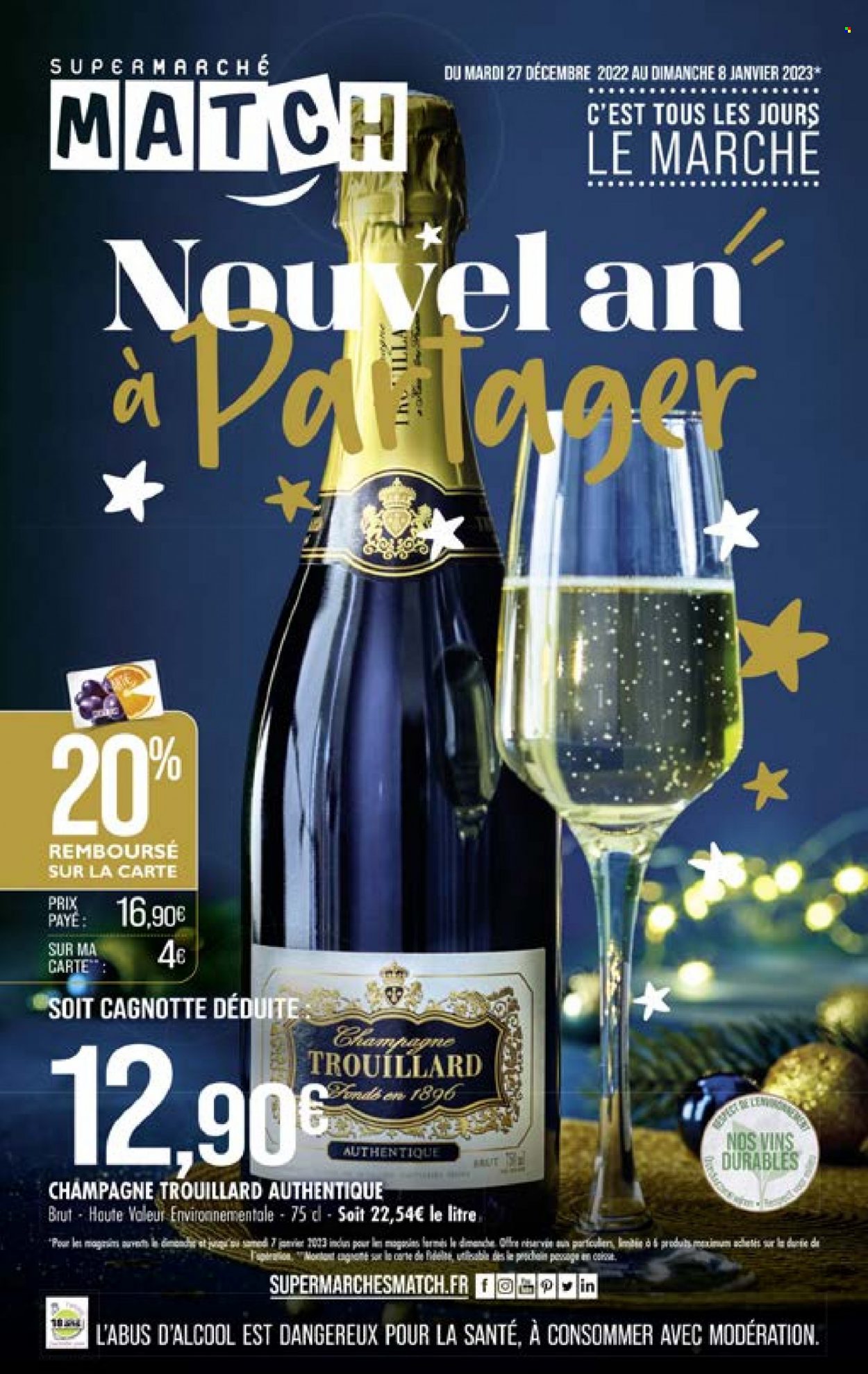 Catalogue Supermarché Match - 27/12/2022 - 08/01/2023. Page 1