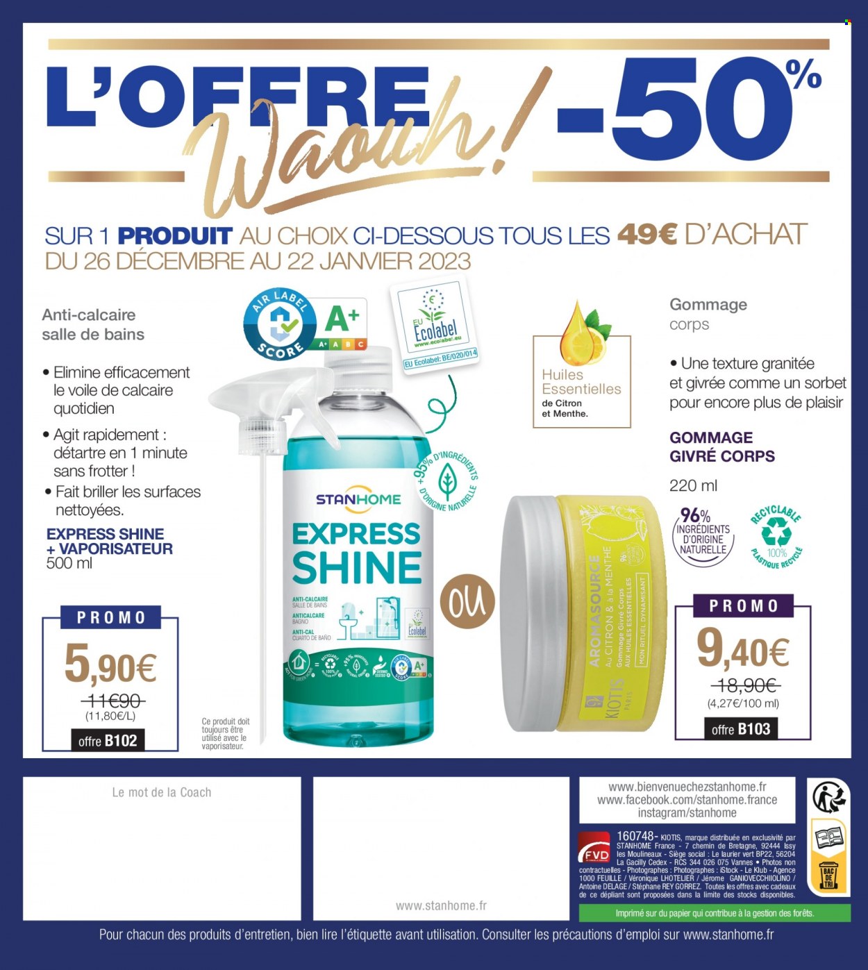 Catalogue Stanhome - 26/12/2022 - 22/01/2023. Page 72