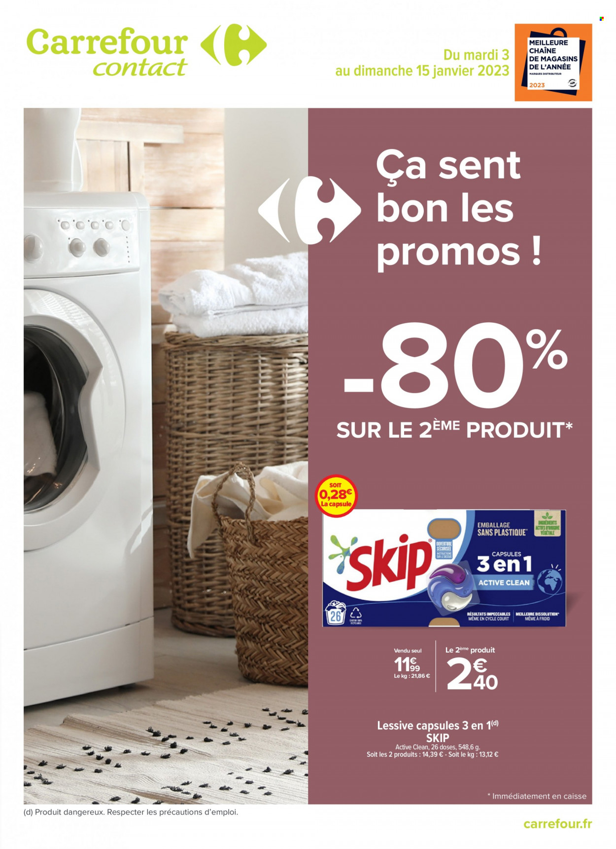 Catalogue Carrefour Contact - 03/01/2023 - 15/01/2023. Page 1