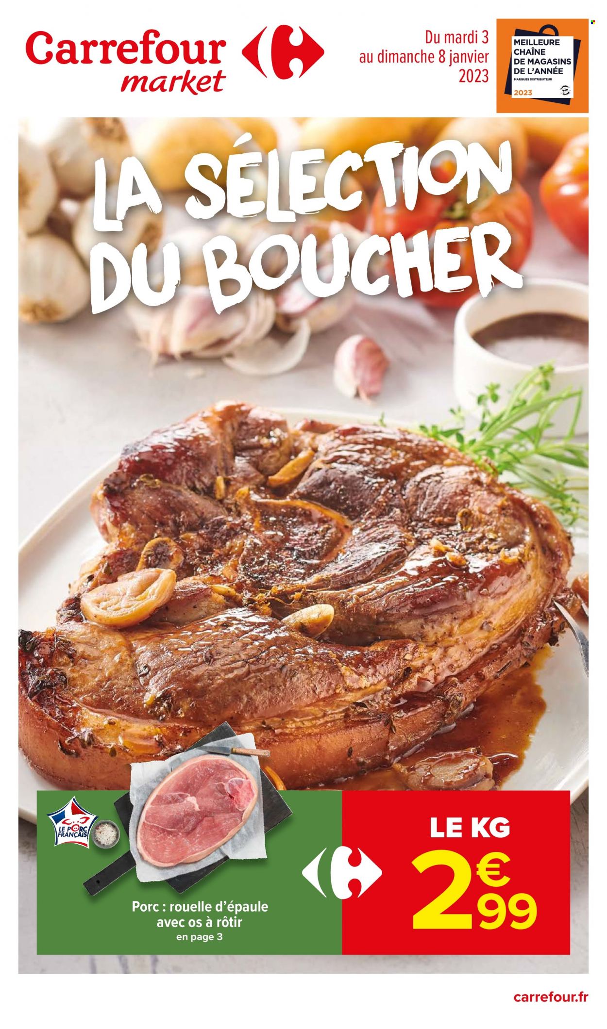 Catalogue Carrefour Market - 03/01/2023 - 08/01/2023. Page 1