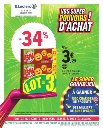 Catalogue E.Leclerc - 03/01/2023 - 14/01/2023.