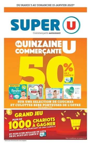 Catalogue SUPER U - 03/01/2023 - 15/01/2023.