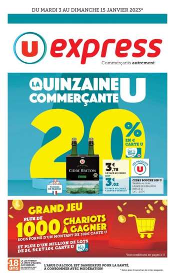 Catalogue U express - 03/01/2023 - 15/01/2023.