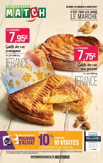 Catalogue Supermarché Match - 03/01/2023 - 08/01/2023.