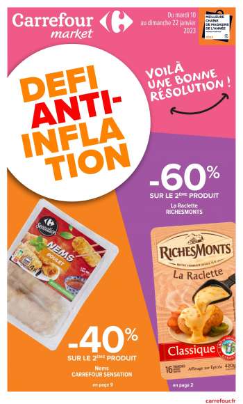 Catalogue Carrefour Market - 10/01/2023 - 22/01/2023.