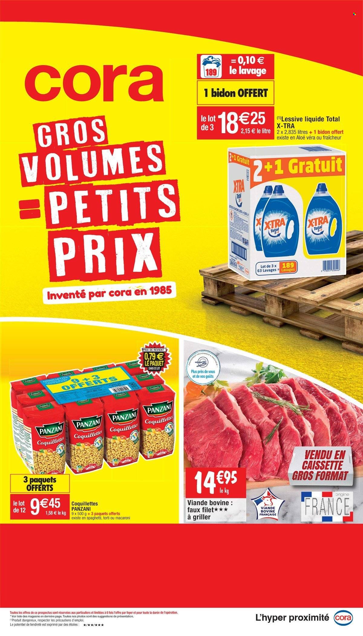 thumbnail - Catalogue Cora - 20/01/2023 - 11/02/2023 - Produits soldés - Panzani, pâtes, macaroni, lessive. Page 1.