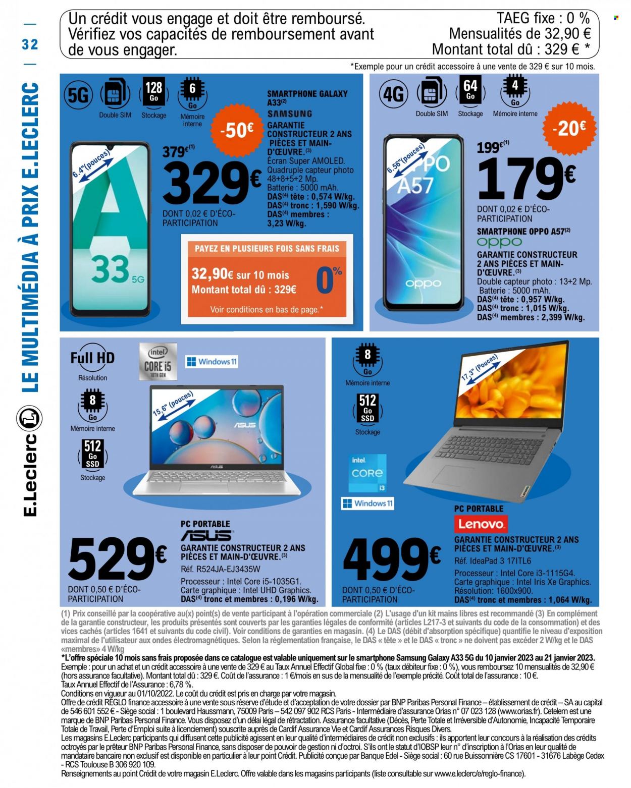 Catalogue E.Leclerc - 10/01/2023 - 21/01/2023. Page 32