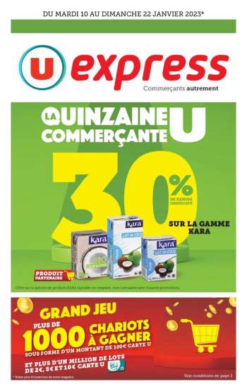 Catalogue U express - 10/01/2023 - 22/01/2023.