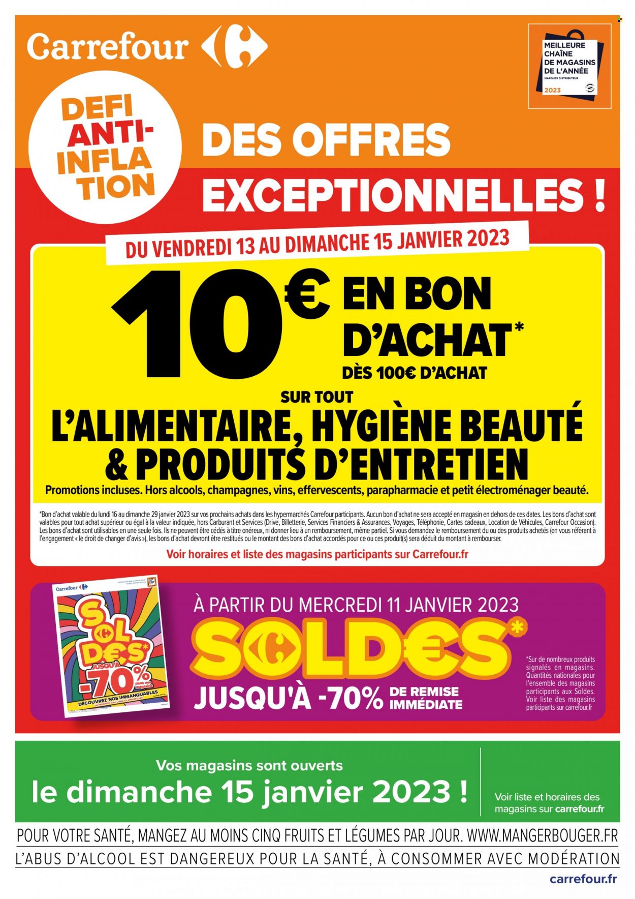 Catalogue Carrefour Hypermarchés - 13/01/2023 - 15/01/2023. Page 1