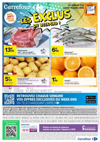 Catalogue Carrefour Hypermarchés - 12/01/2023 - 14/01/2023.