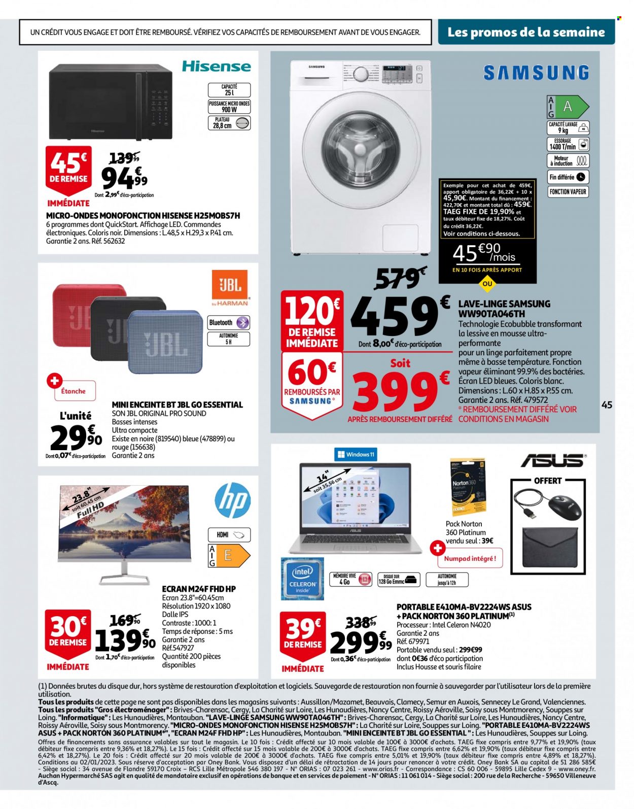 Catalogue Auchan - 24/01/2023 - 30/01/2023. Page 45