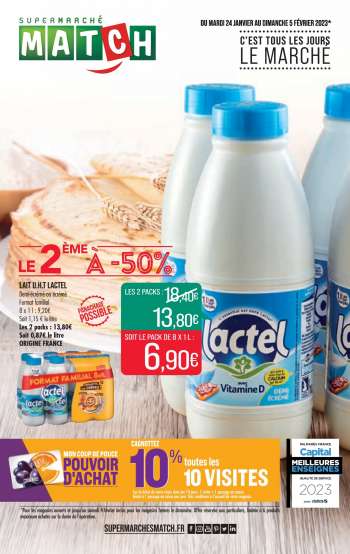 Catalogue Supermarché Match - 24/01/2023 - 05/02/2023.