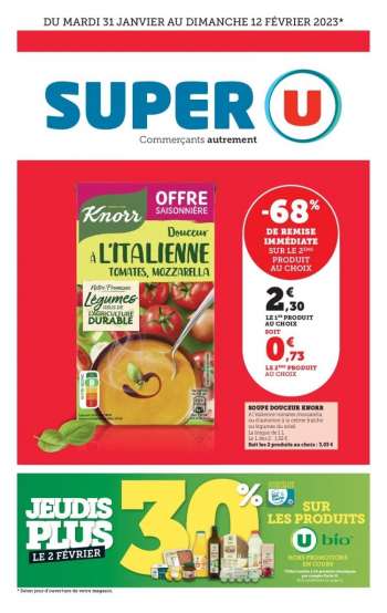 Catalogue SUPER U - 31/01/2023 - 12/02/2023.