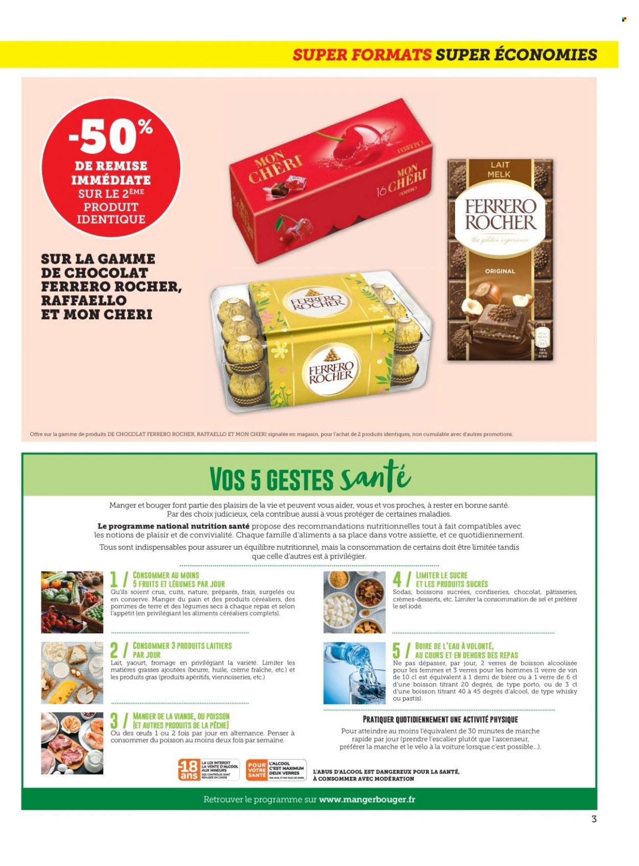thumbnail - Catalogue SUPER U - 31/01/2023 - 12/02/2023 - Produits soldés - pommes de terre, crème fraîche, Ferrero Rocher, Mon Chéri, Raffaello. Page 3.