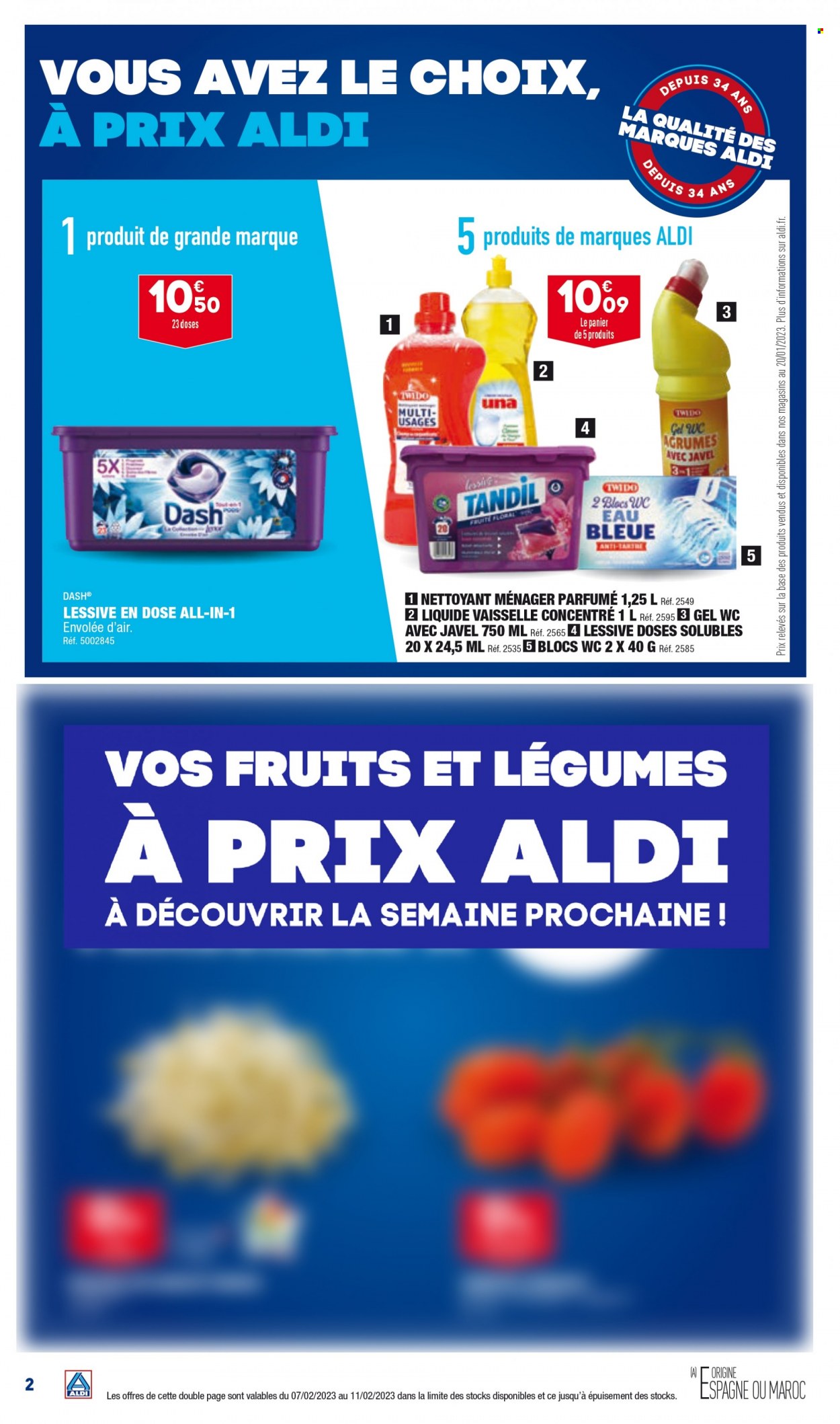 thumbnail - Catalogue ALDI - 07/02/2023 - 13/02/2023 - Produits soldés - lessive, liquide vaisselle. Page 4.