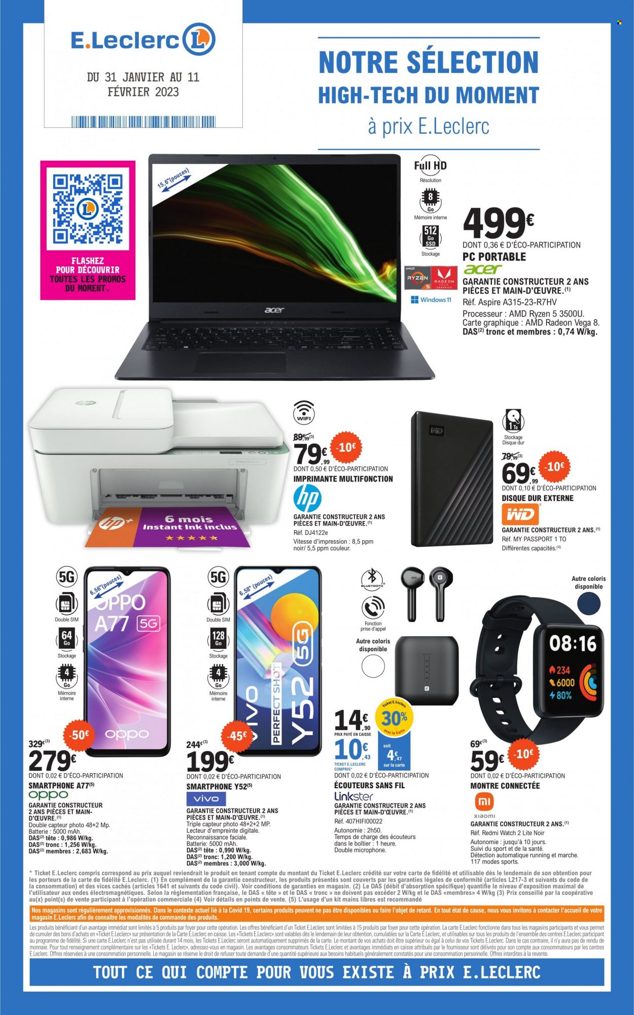 Catalogue E.Leclerc - 31/01/2023 - 11/02/2023. Page 1