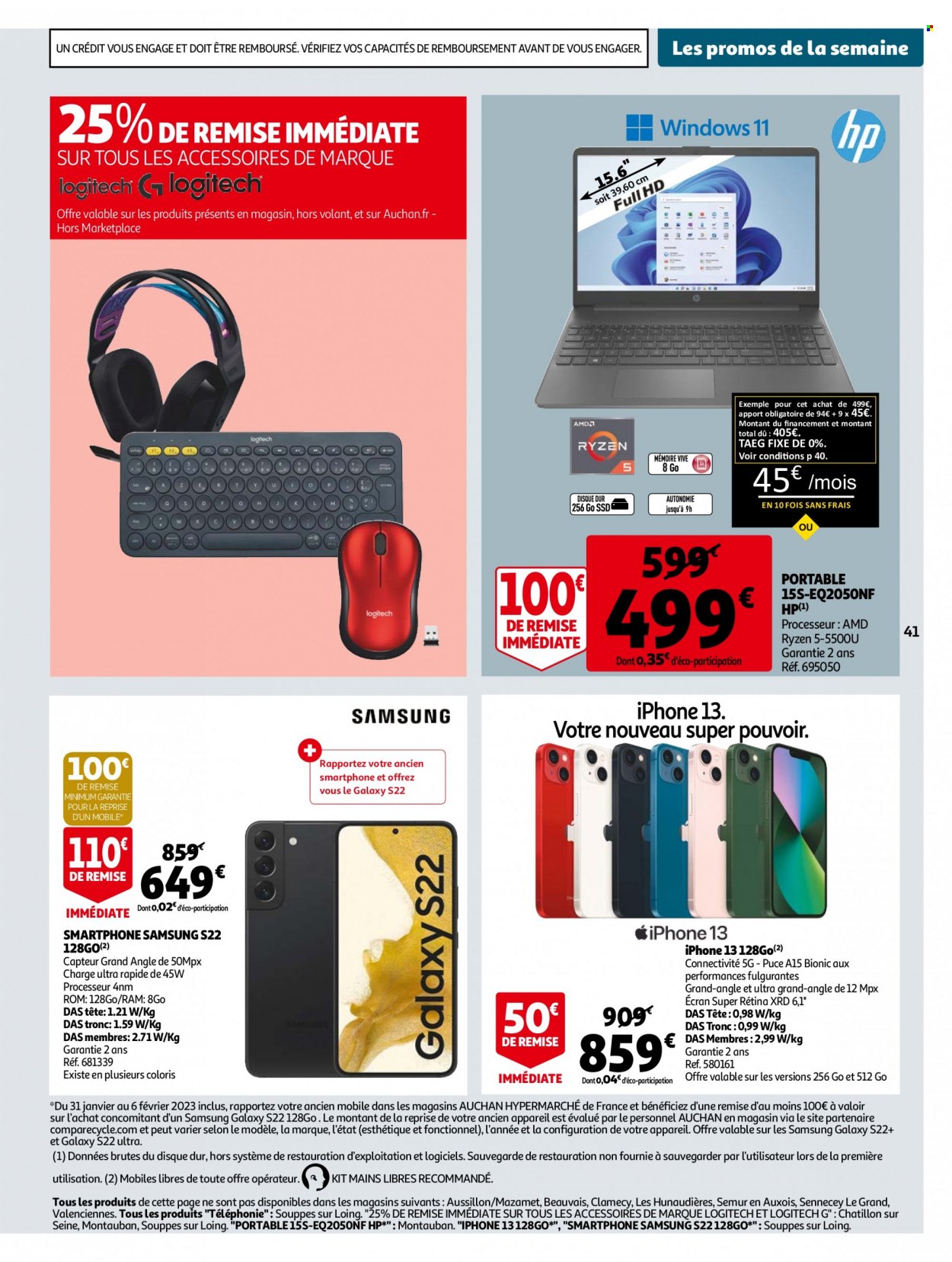 Catalogue Auchan - 31/01/2023 - 06/02/2023. Page 41