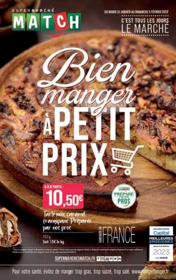 Catalogue Supermarché Match - 31/01/2023 - 05/02/2023.