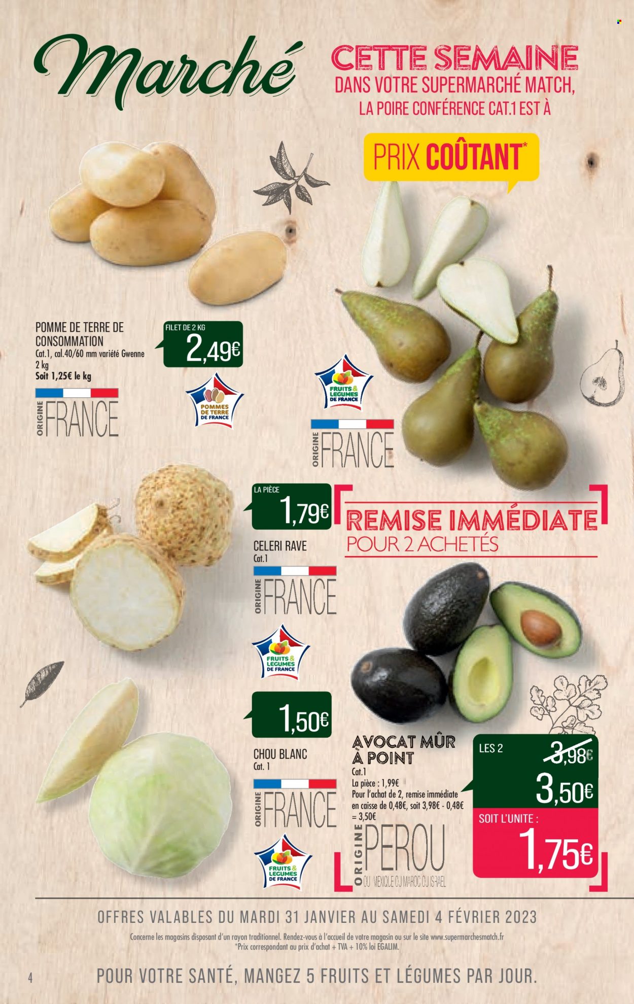 Catalogue Supermarché Match - 31/01/2023 - 05/02/2023. Page 4
