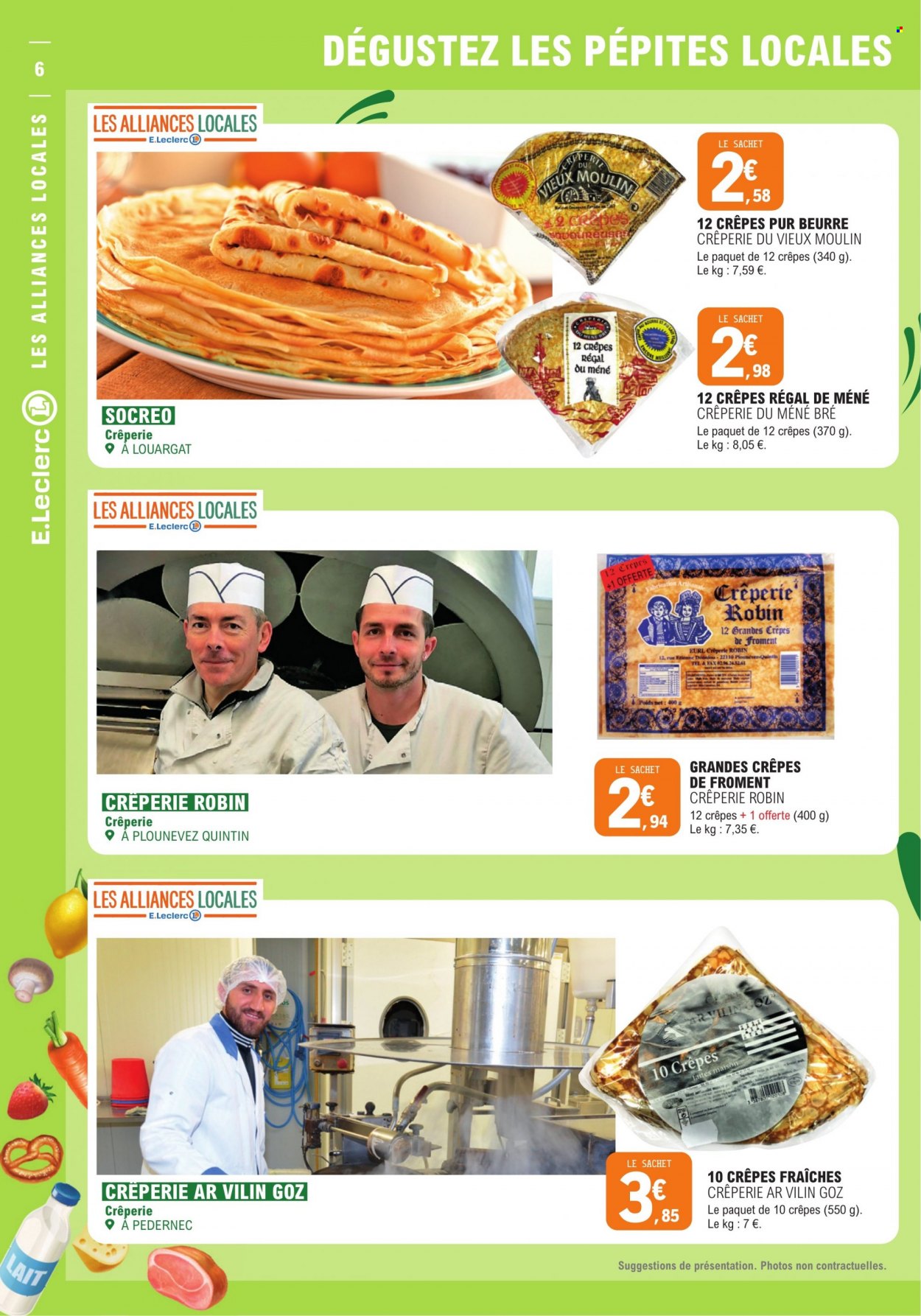 thumbnail - Catalogue E.Leclerc - 07/02/2023 - 11/02/2023 - Produits soldés - crêpes, lait, Régal, maison. Page 6.