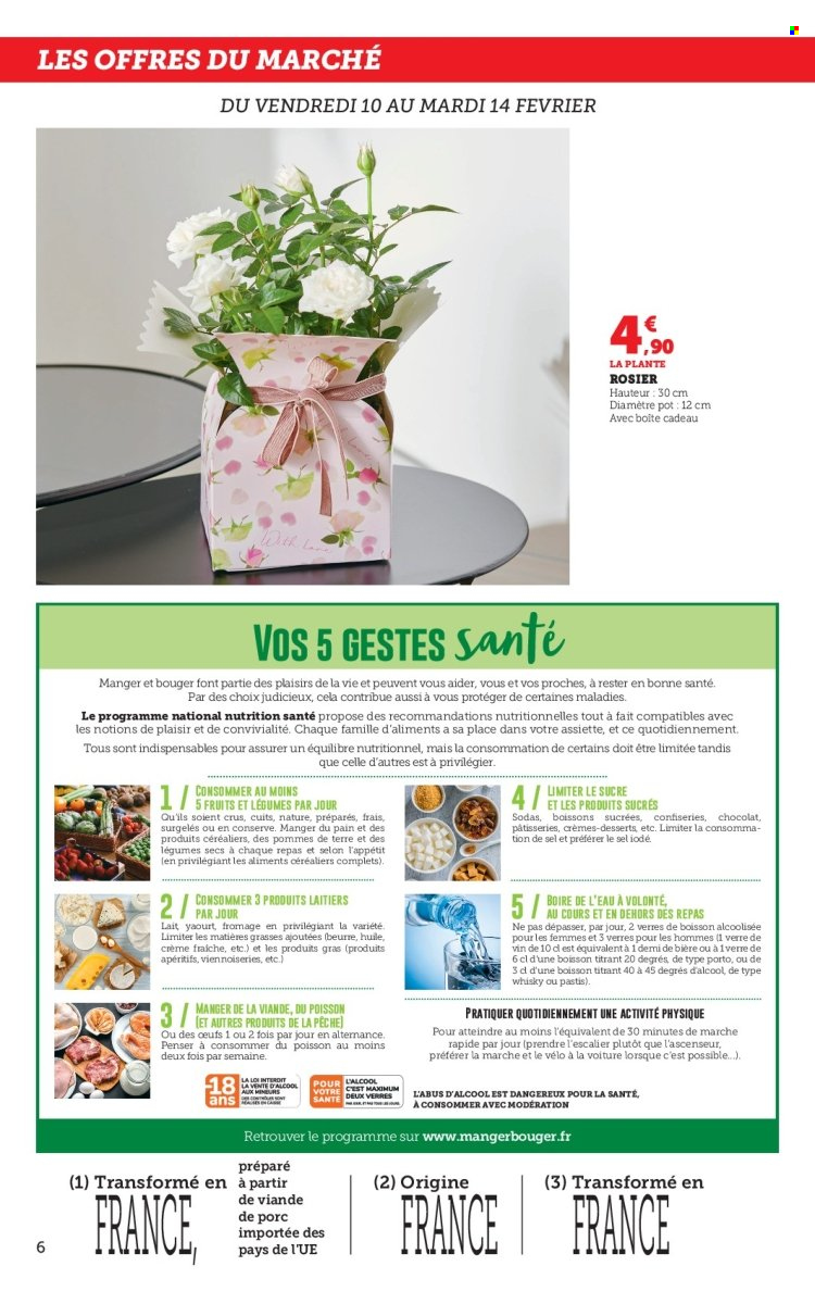 thumbnail - Catalogue U express - 07/02/2023 - 19/02/2023 - Produits soldés - pommes de terre, yaourt, crème fraîche. Page 6.