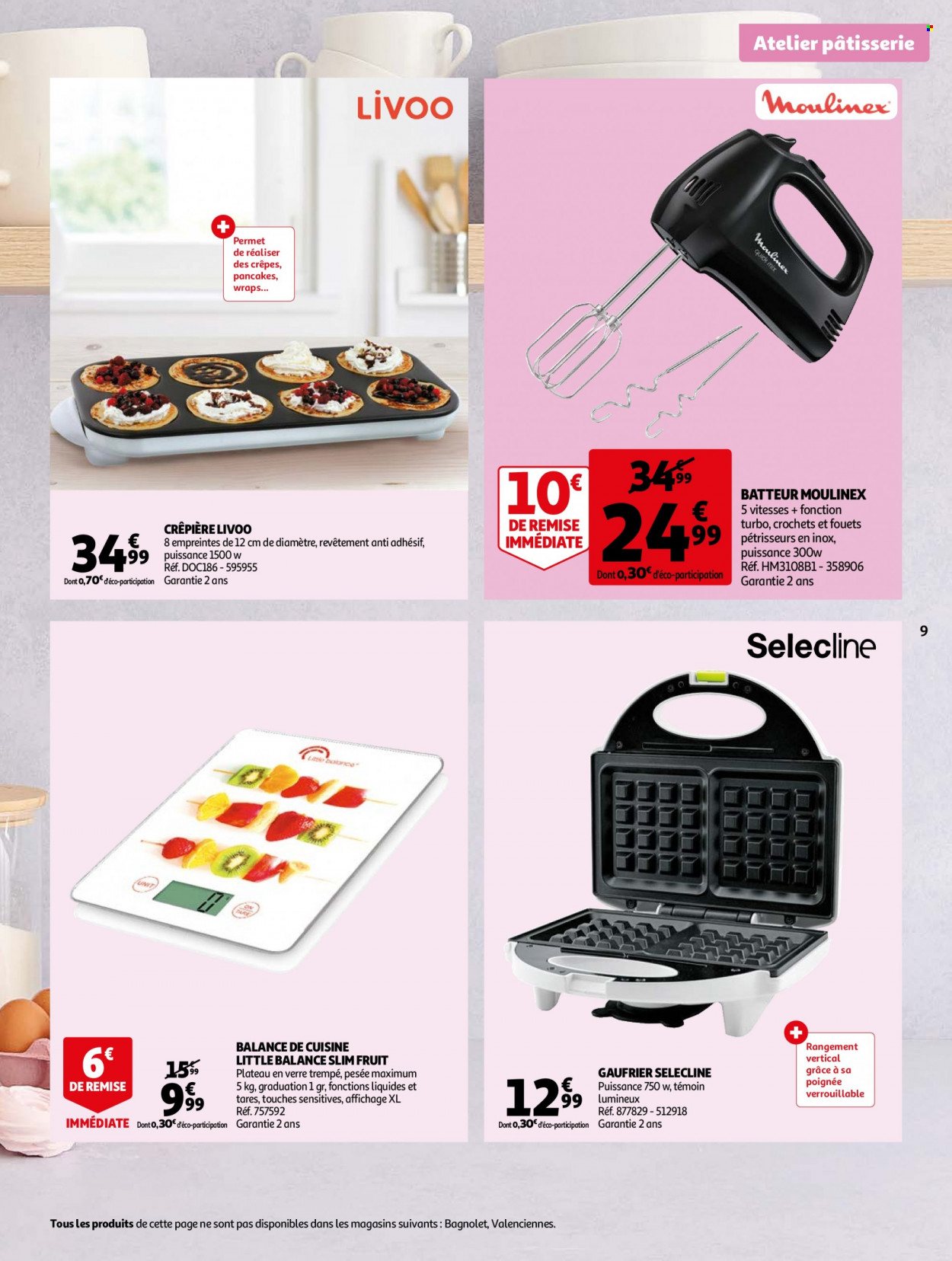 thumbnail - Catalogue Auchan - 14/02/2023 - 20/02/2023 - Produits soldés - tortilla, crêpes, Moulinex. Page 9.