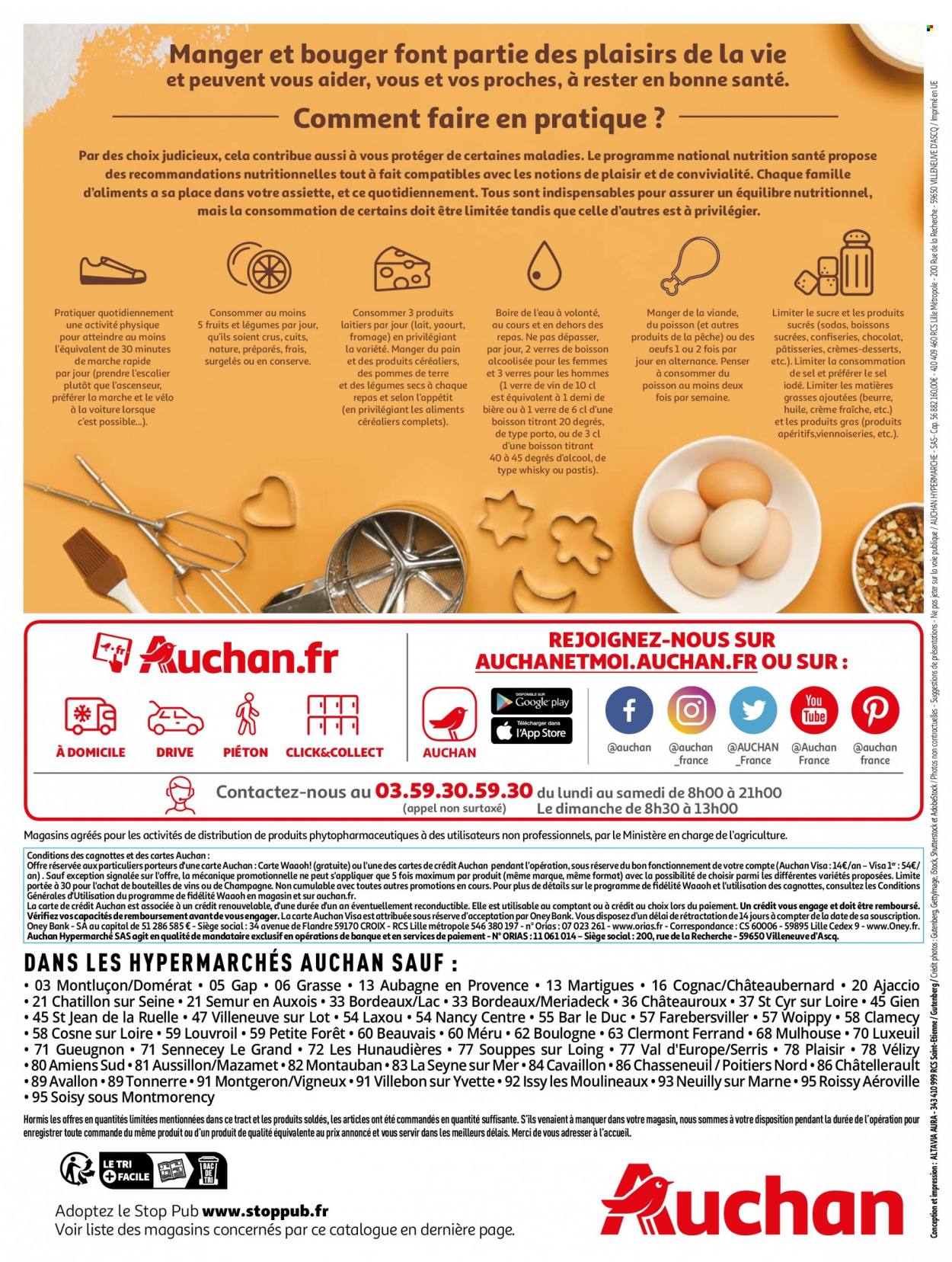 thumbnail - Catalogue Auchan - 14/02/2023 - 20/02/2023 - Produits soldés - pommes de terre, crème fraîche, Bordeaux, cognac, verre. Page 16.