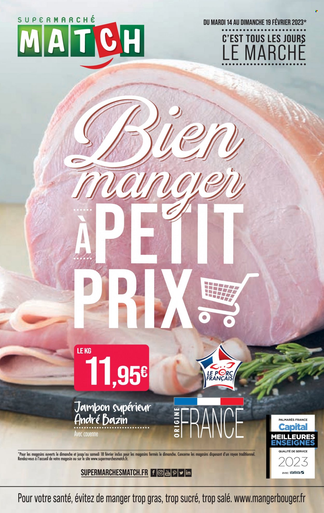 Catalogue Supermarché Match - 14/02/2023 - 19/02/2023. Page 1