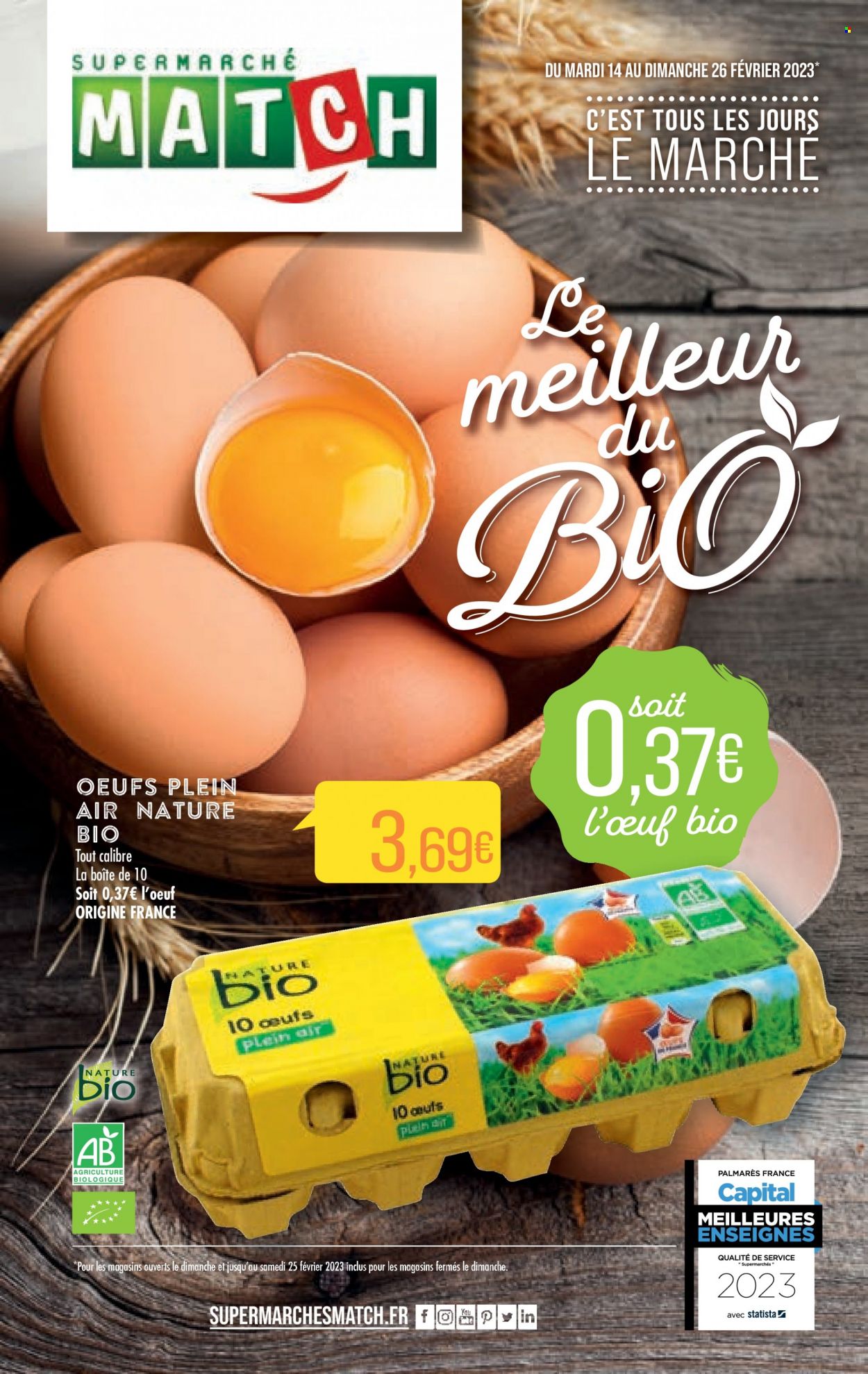 Catalogue Supermarché Match - 14/02/2023 - 26/02/2023. Page 1