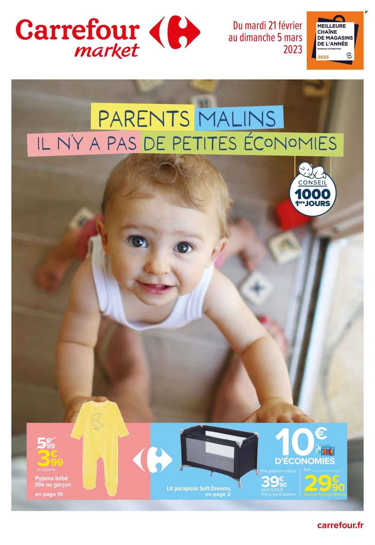 Catalogue Carrefour Market - 21/02/2023 - 05/03/2023. Page 1