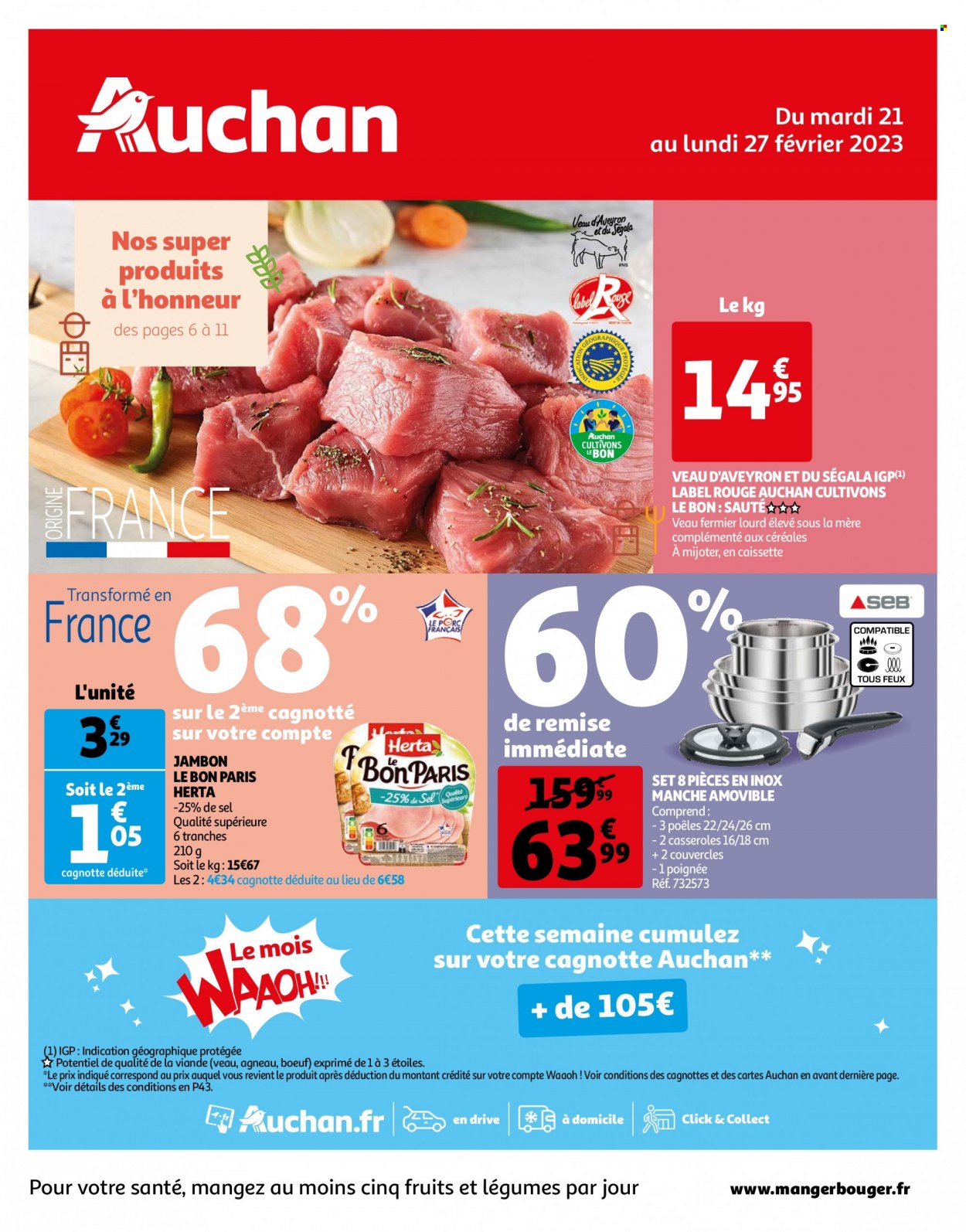 Catalogue Auchan - 21/02/2023 - 27/02/2023. Page 1