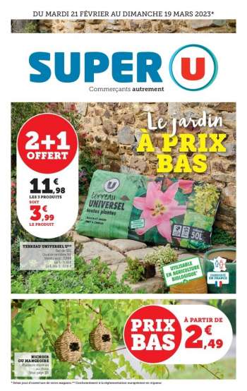 Catalogue SUPER U - 21/02/2023 - 19/03/2023.