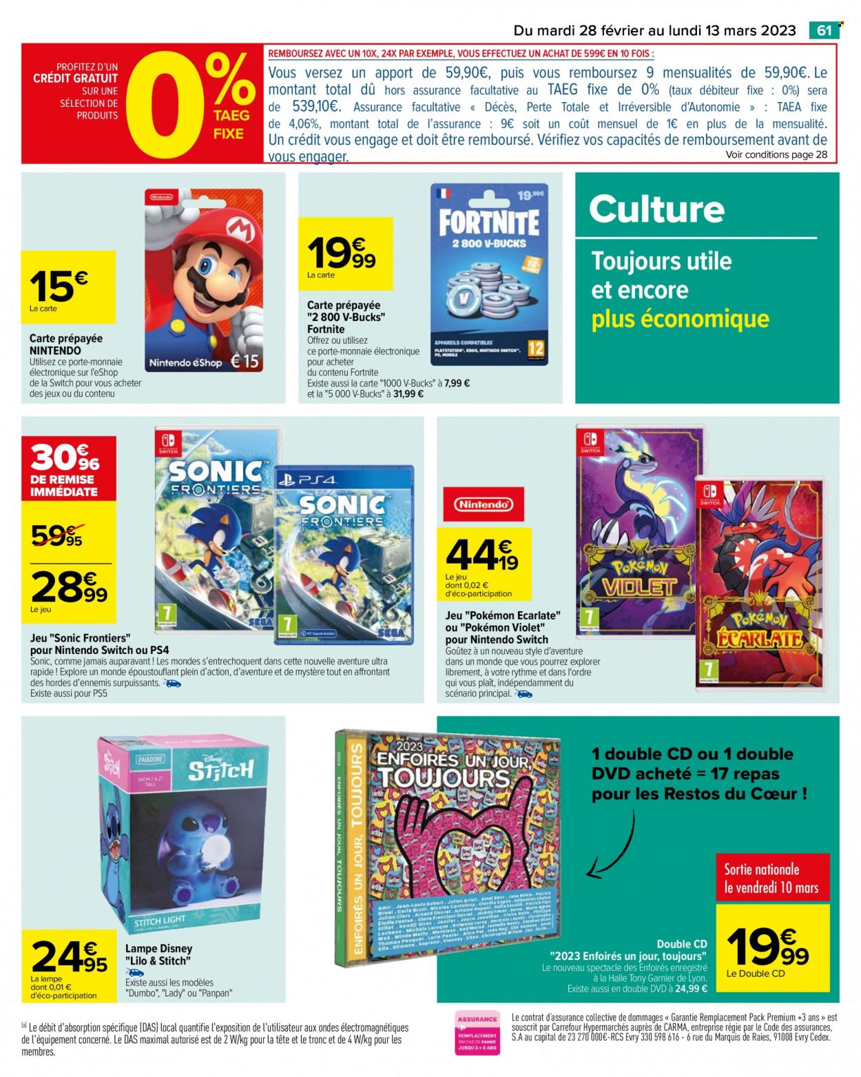 Catalogue Carrefour Hypermarchés - 28/02/2023 - 13/03/2023. Page 63