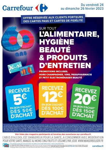 Catalogue Carrefour Hypermarchés - 24/02/2023 - 26/02/2023.