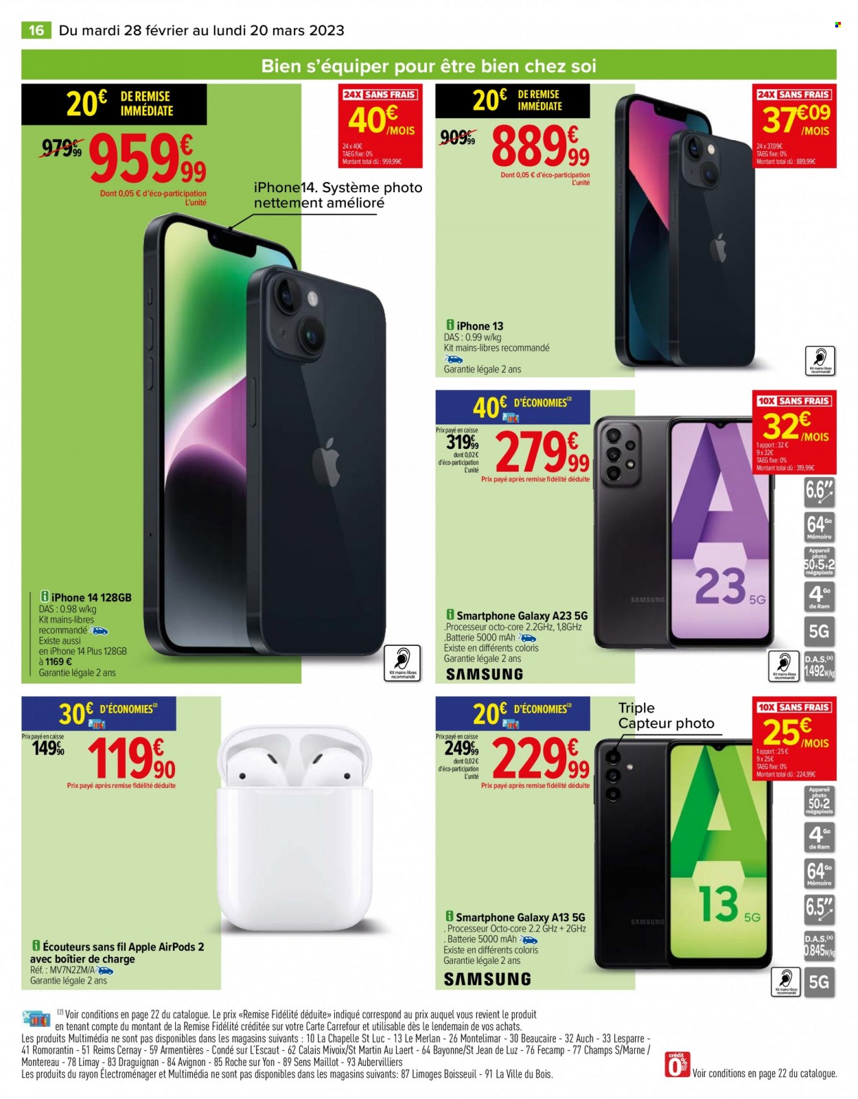 Catalogue Carrefour Hypermarchés - 28/02/2023 - 20/03/2023. Page 16