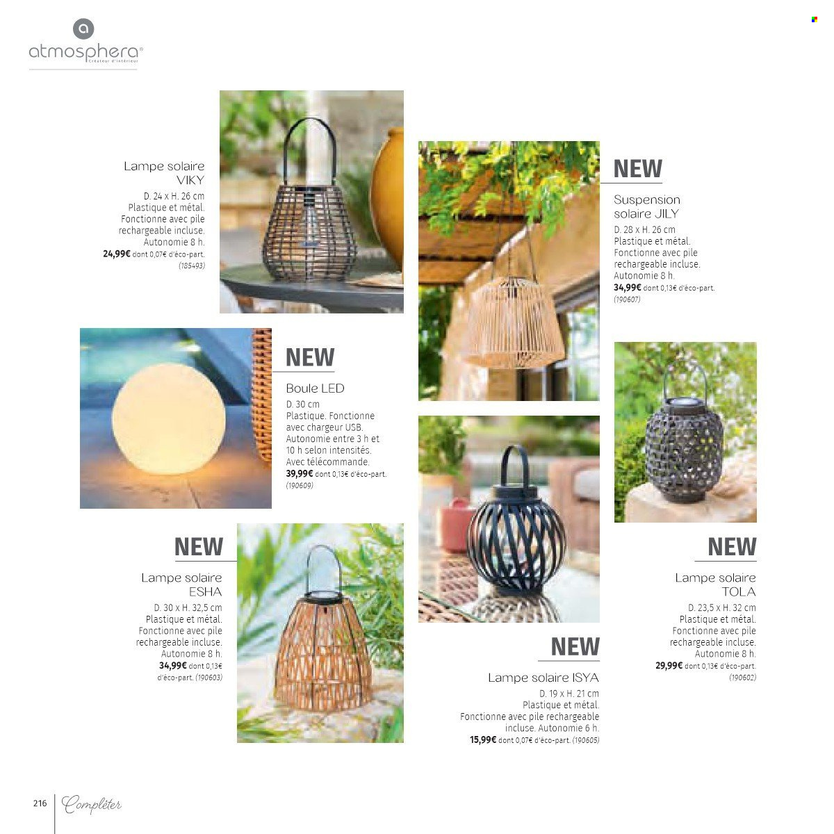 thumbnail - Catalogue Cora - 01/02/2023 - 31/07/2023 - Produits soldés - lampe. Page 216.