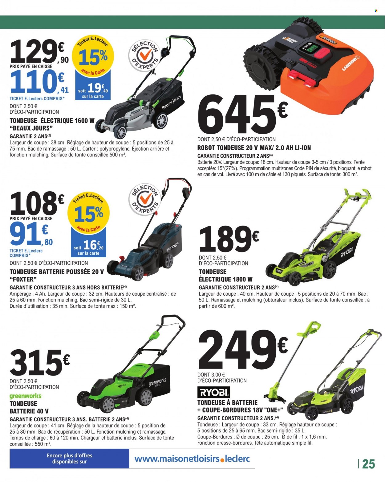 Catalogue E.Leclerc - 28/02/2023 - 18/03/2023. Page 25