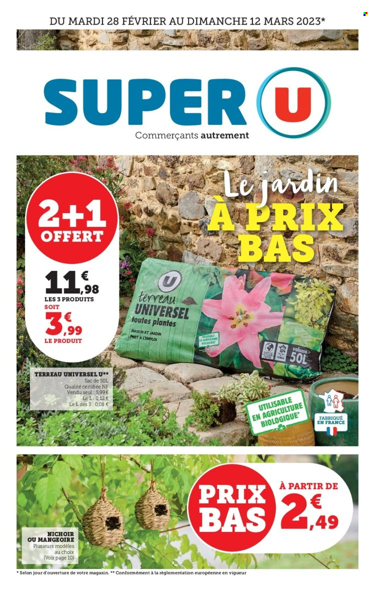 Catalogue SUPER U - 28/02/2023 - 12/03/2023. Page 1