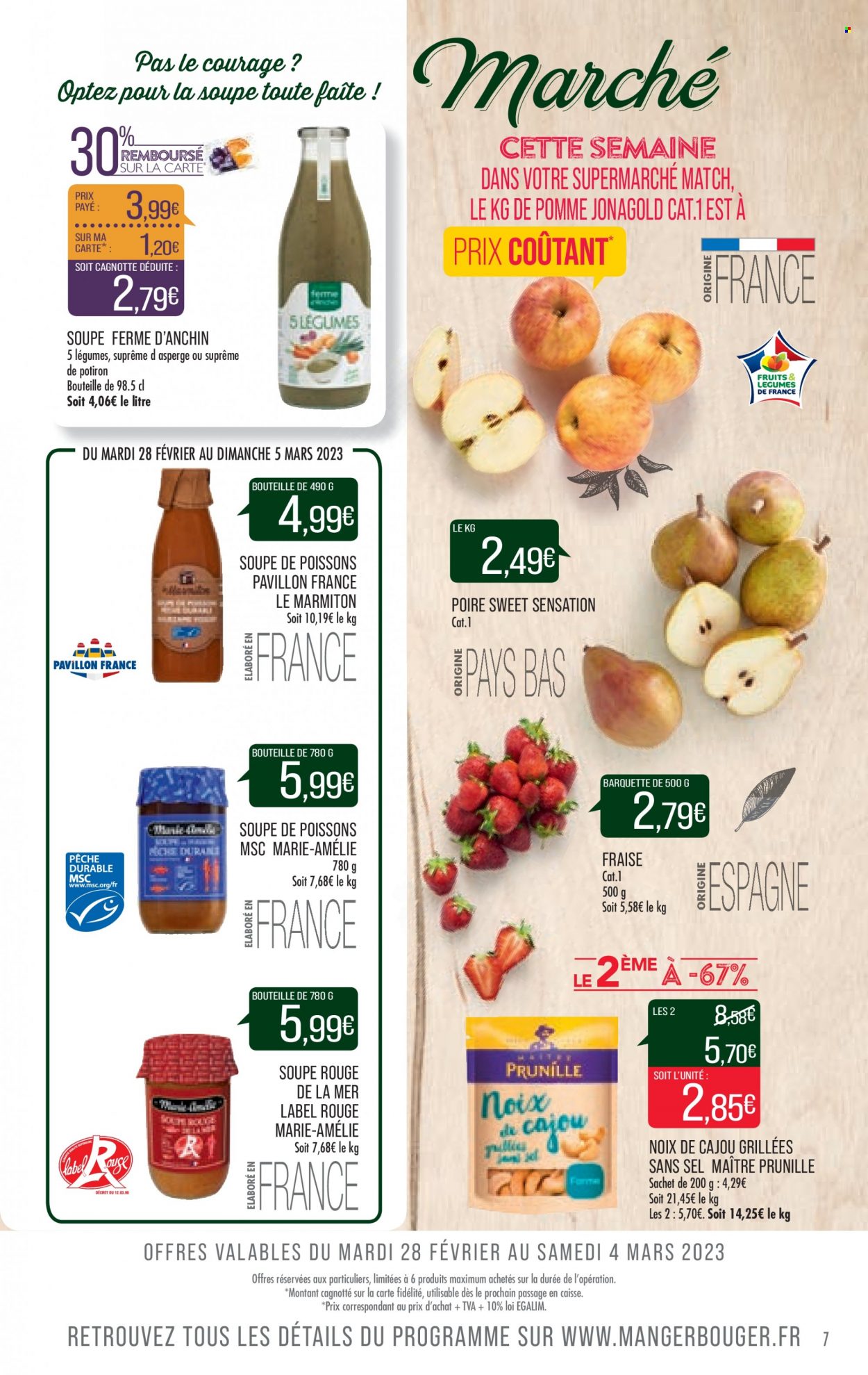 Catalogue Supermarché Match - 28/02/2023 - 05/03/2023. Page 7