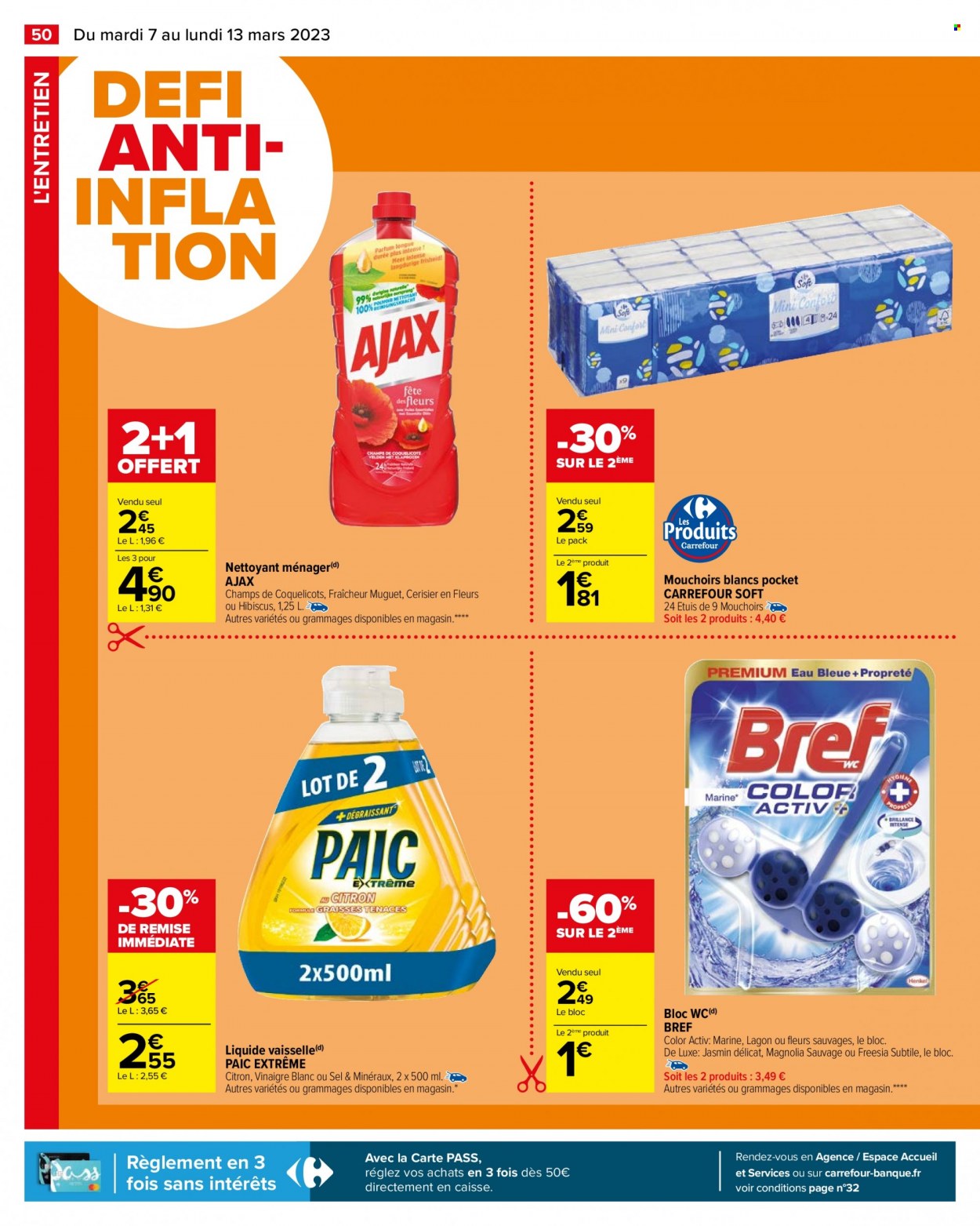 Catalogue Carrefour Hypermarchés - 07/03/2023 - 13/03/2023. Page 52