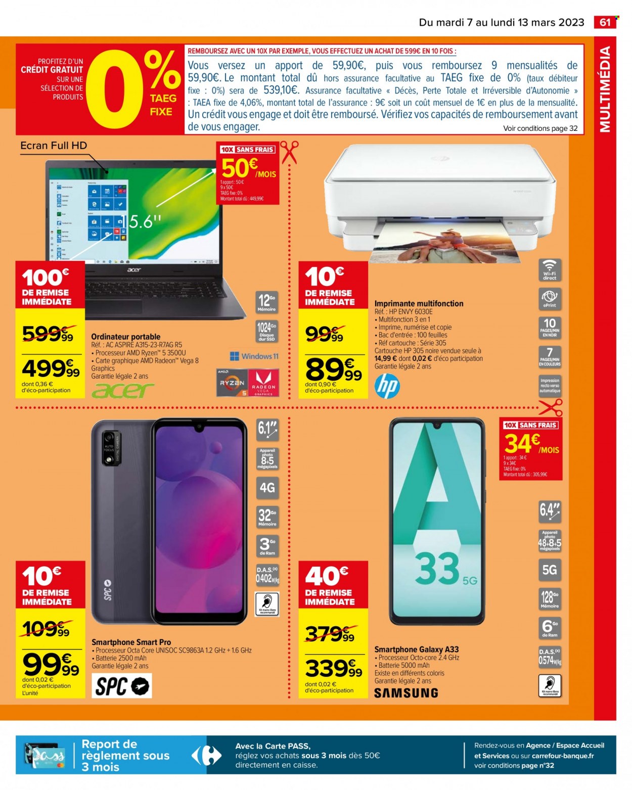 Catalogue Carrefour Hypermarchés - 07/03/2023 - 13/03/2023. Page 63