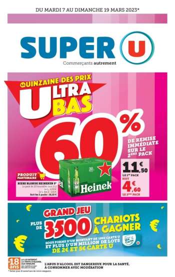 Catalogue SUPER U - 07/03/2023 - 19/03/2023.