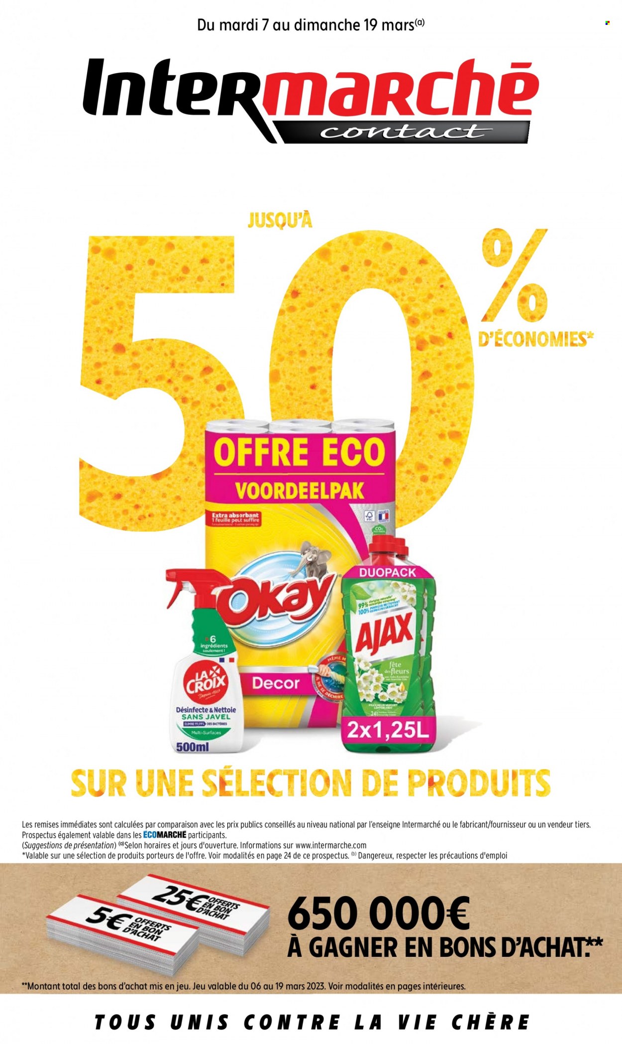 Catalogue Intermarché Contact - 07/03/2023 - 19/03/2023. Page 1