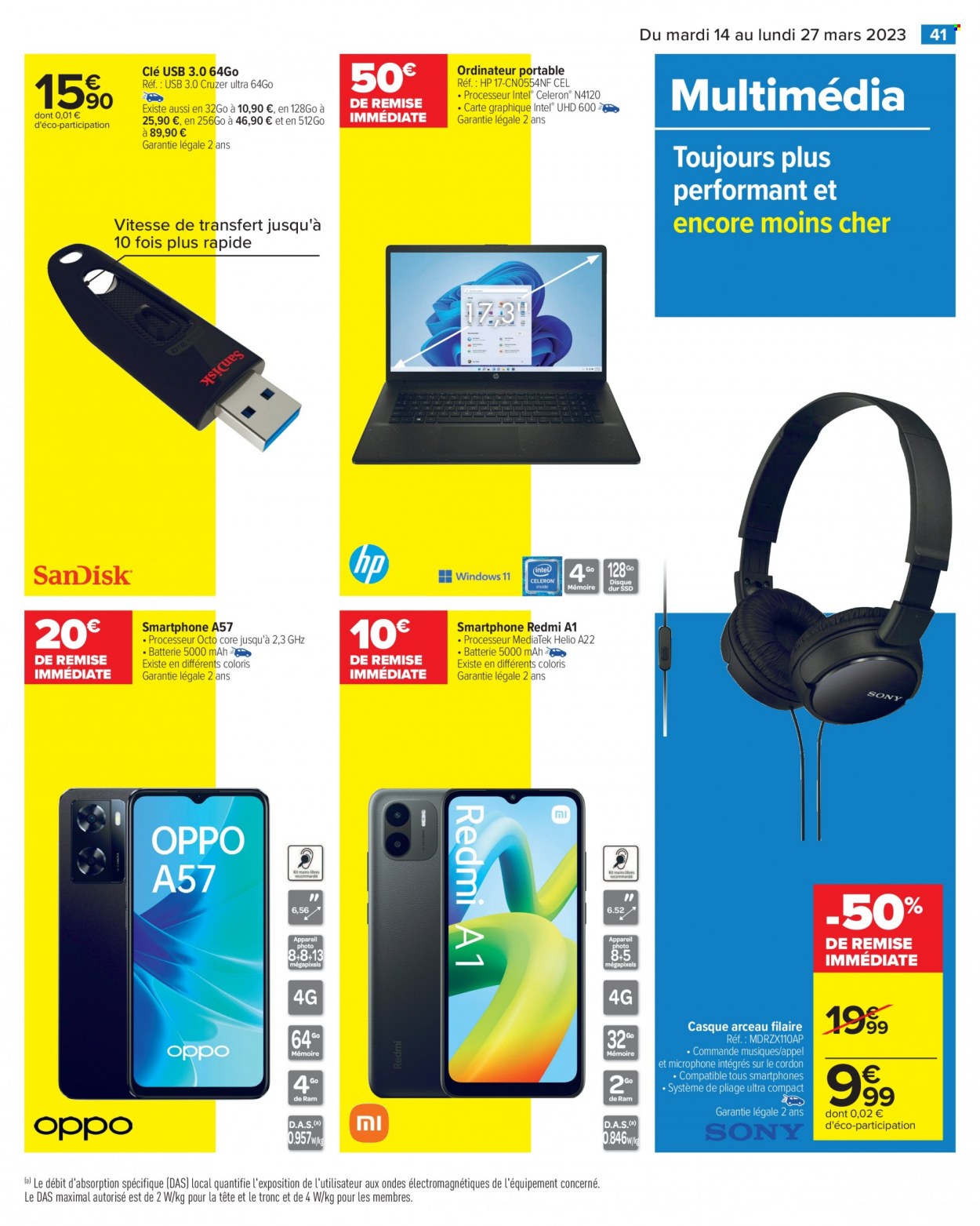 Catalogue Carrefour Hypermarchés - 14/03/2023 - 27/03/2023. Page 41