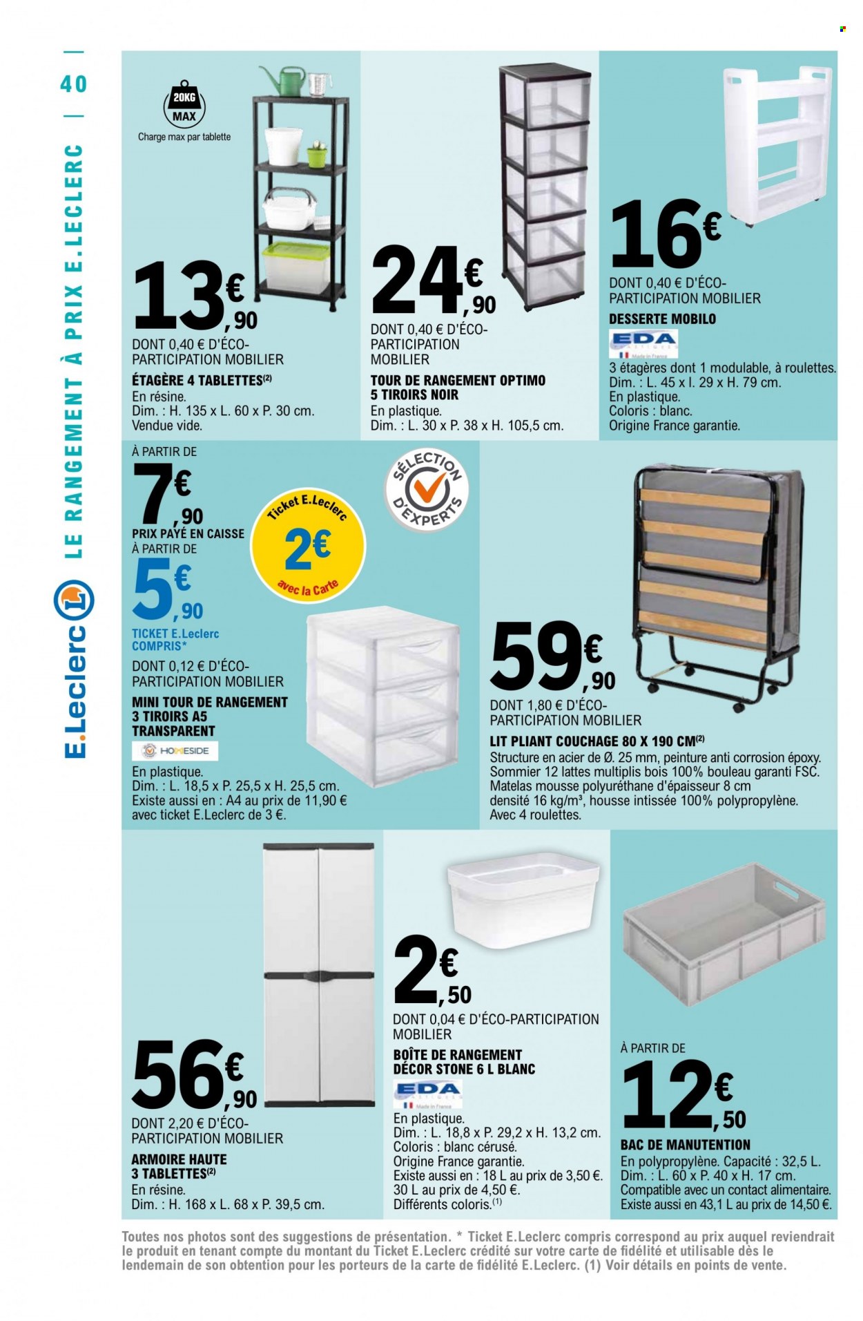 Catalogue E.Leclerc - 14/03/2023 - 25/03/2023. Page 40