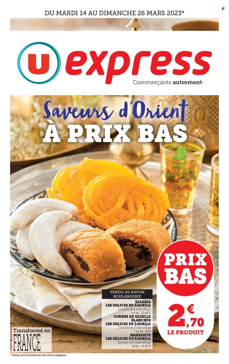 Catalogue U express - 14/03/2023 - 26/03/2023. Page 1