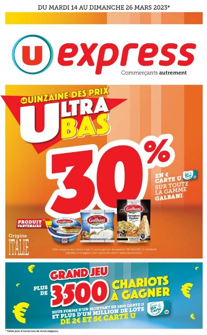 Catalogue U express - 14/03/2023 - 26/03/2023. Page 1