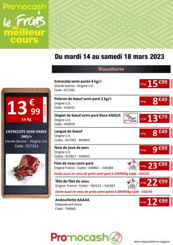 Catalogue Promocash - 14/03/2023 - 18/03/2023.