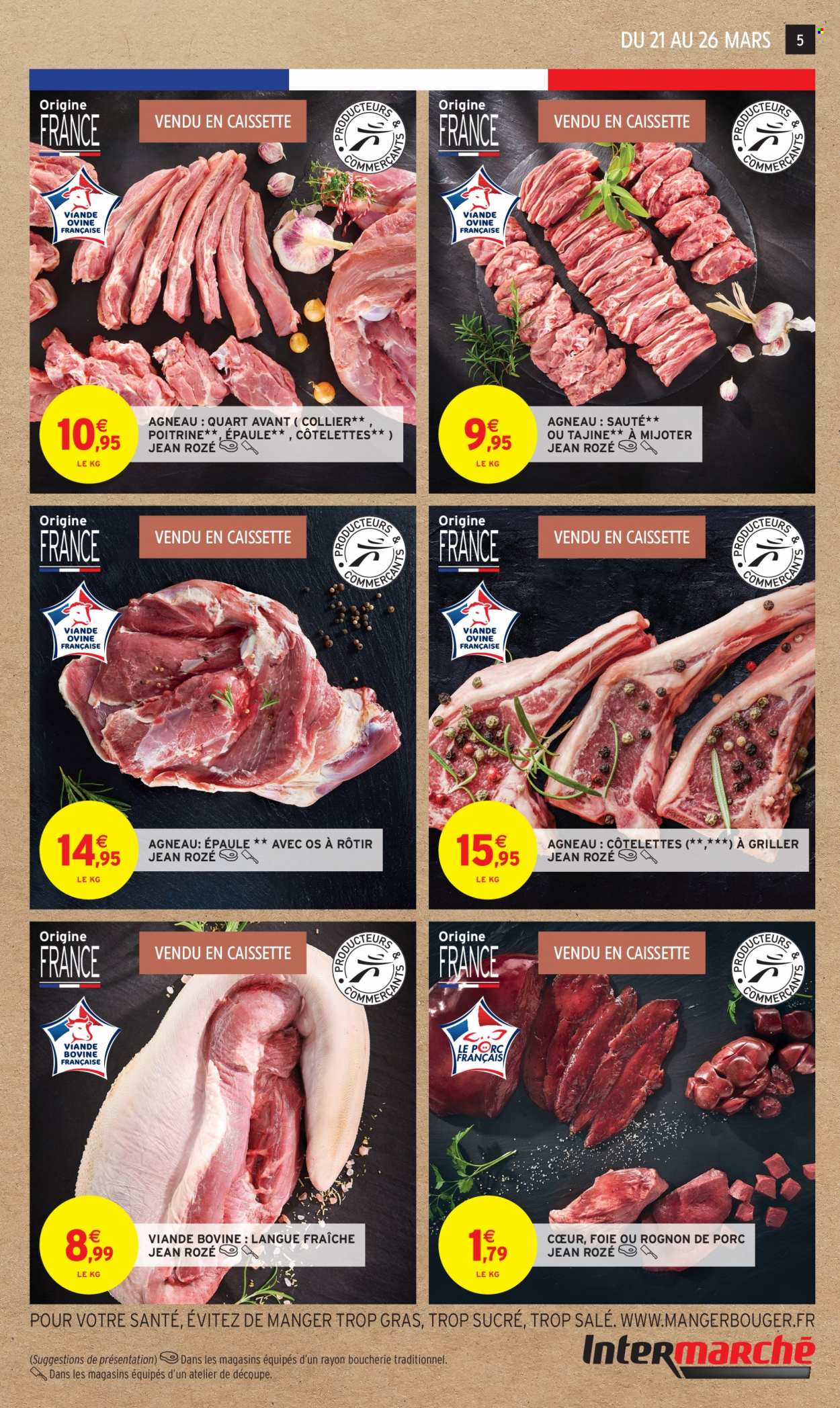 thumbnail - Catalogue Intermarché - 21/03/2023 - 26/03/2023 - Produits soldés - viande, viande boeuf. Page 5.